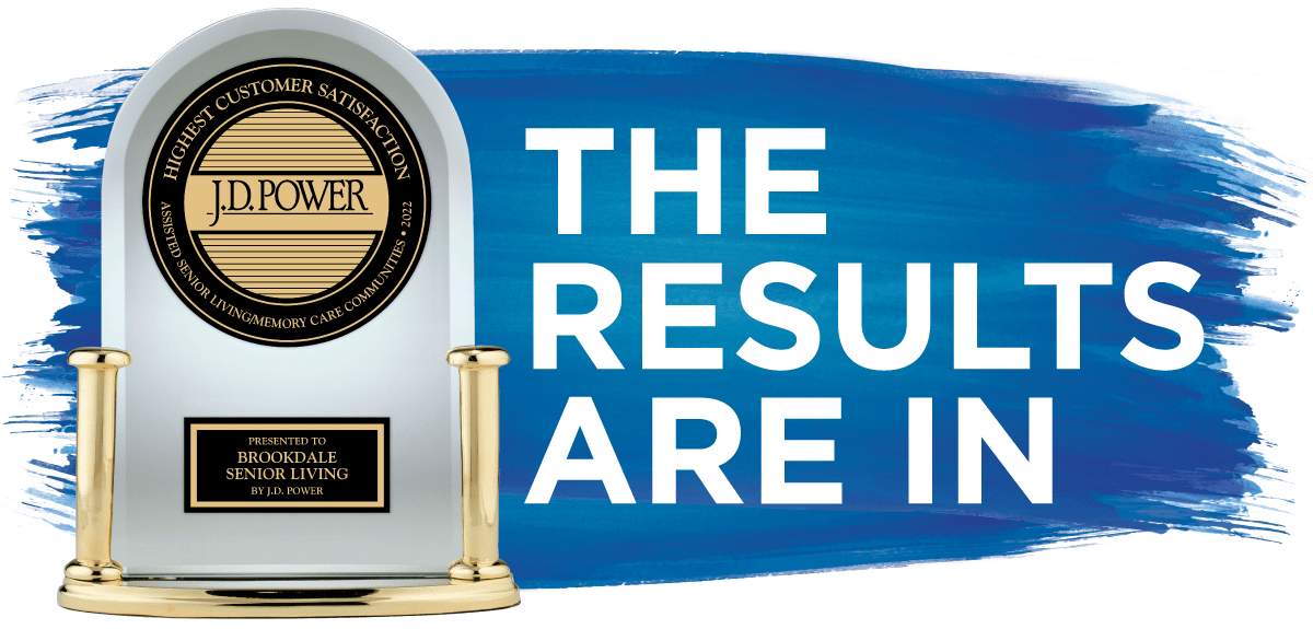 The Results Are In showcasing the Brookdale Senior Living J.D. Power Award